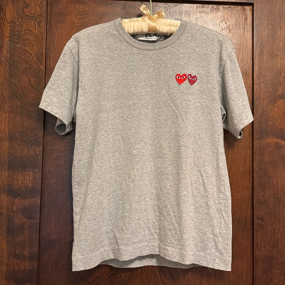 Comme des Garçons Play Double Heart Tee
